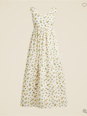 J. Crew - new with tags! Squareneck midi dress in budding rose print